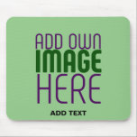 MODERN EDITABLE MINT GREEN IMAGE TEXT TEMPLATE MOUSE PAD<br><div class="desc">THIS IS A DESIGN FITTING FOR CUSTOMERS.YOU CAN CHANGE, RESIZE OR ADD LOGO, PHOTO, TEXT AND COLOURS THE WAY YOU WANT.THANK YOU.</div>