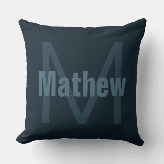 Modern Editable Name Cushion (Front)