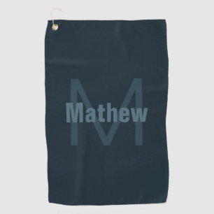 Modern Editable Name Golf Towel
