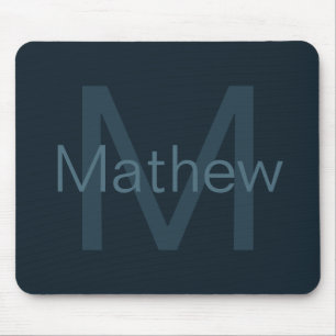 Modern Editable Name Mouse Pad