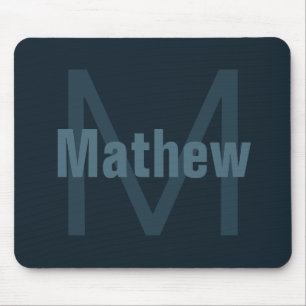 Modern Editable Name Mouse Pad