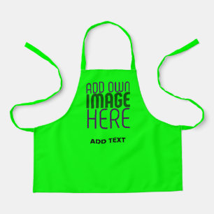 MODERN EDITABLE NEON GREEN IMAGE TEXT TEMPLATE APRON