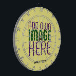 MODERN EDITABLE PASTEL YELLOW IMAGE TEXT TEMPLATE DARTBOARD<br><div class="desc">THIS IS A DESIGN FITTING FOR CUSTOMERS.YOU CAN CHANGE, RESIZE OR ADD LOGO, PHOTO, TEXT AND COLOURS THE WAY YOU WANT.THANK YOU.</div>