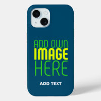 MODERN EDITABLE PRUSSIAN BLUE IMAGE TEXT TEMPLATE