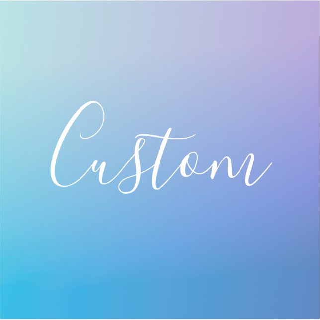Modern Editable Script Writing | Colourful Ombre (Front)