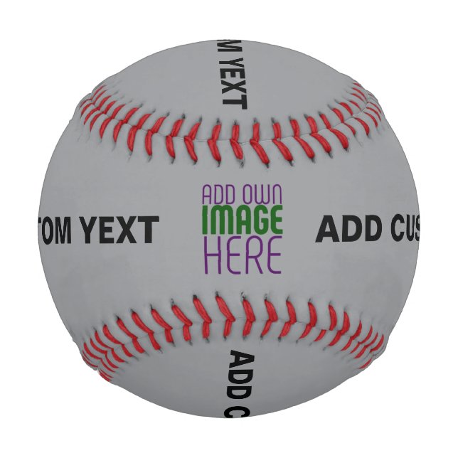 MODERN EDITABLE SIMPLE ASH IMAGE TEXT TEMPLATE BASEBALL (Front)