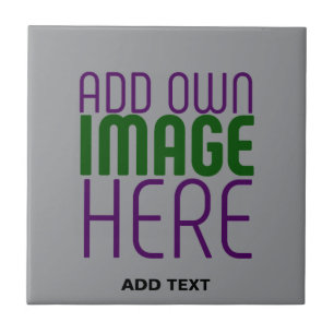  MODERN EDITABLE SIMPLE ASH IMAGE TEXT TEMPLATE CERAMIC TILE
