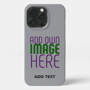 MODERN EDITABLE SIMPLE ASH IMAGE TEXT TEMPLATE iPhone 13 PRO CASE