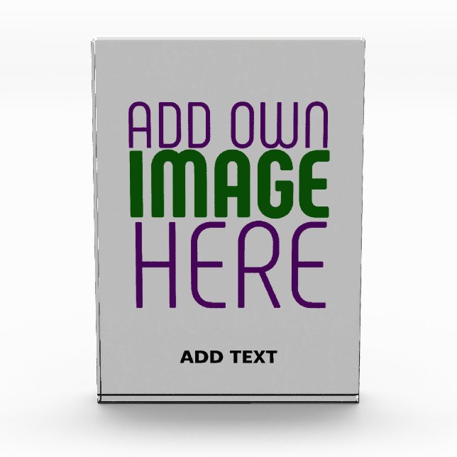MODERN EDITABLE SIMPLE ASH IMAGE TEXT TEMPLATE PHOTO BLOCK (Front)