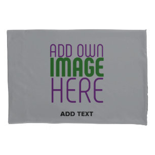 MODERN EDITABLE SIMPLE ASH IMAGE TEXT TEMPLATE PILLOWCASE