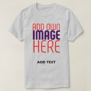 MODERN EDITABLE SIMPLE ASH IMAGE TEXT TEMPLATE T-Shirt