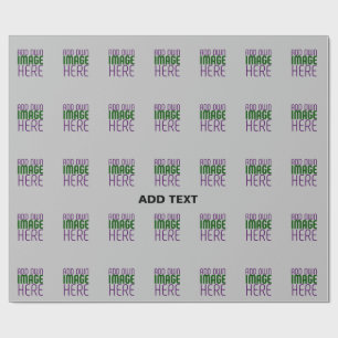 MODERN EDITABLE SIMPLE ASH IMAGE TEXT TEMPLATE WRAPPING PAPER
