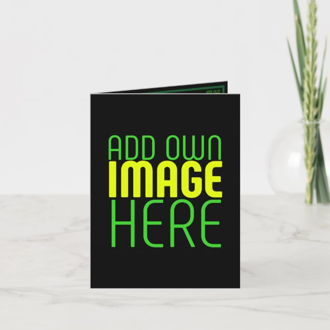 MODERN EDITABLE SIMPLE BLACK IMAGE TEXT TEMPLATE (Front)