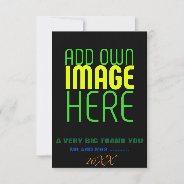 MODERN EDITABLE SIMPLE BLACK IMAGE TEXT TEMPLATE (Front)