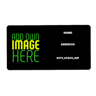 MODERN EDITABLE SIMPLE BLACK IMAGE TEXT TEMPLATE