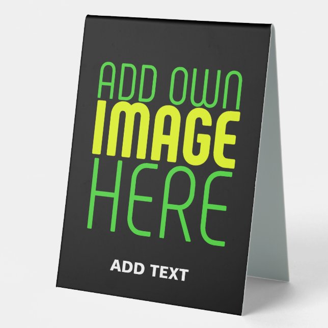 MODERN EDITABLE SIMPLE BLACK IMAGE TEXT TEMPLATE (Front)