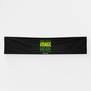 MODERN EDITABLE SIMPLE BLACK IMAGE TEXT TEMPLATE BANNER