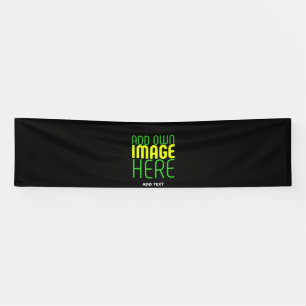 MODERN EDITABLE SIMPLE BLACK IMAGE TEXT TEMPLATE BANNER