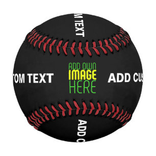 MODERN EDITABLE SIMPLE BLACK IMAGE TEXT TEMPLATE BASEBALL