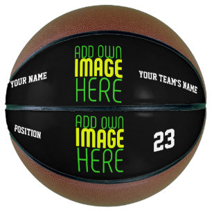 MODERN EDITABLE SIMPLE BLACK IMAGE TEXT TEMPLATE BASKETBALL