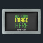 MODERN EDITABLE SIMPLE BLACK IMAGE TEXT TEMPLATE BELT BUCKLE<br><div class="desc">THIS IS A DESIGN FITTING FOR CUSTOMERS.YOU CAN CHANGE, RESIZE OR ADD LOGO, PHOTO, TEXT AND COLOURS THE WAY YOU WANT.THANK YOU.</div>