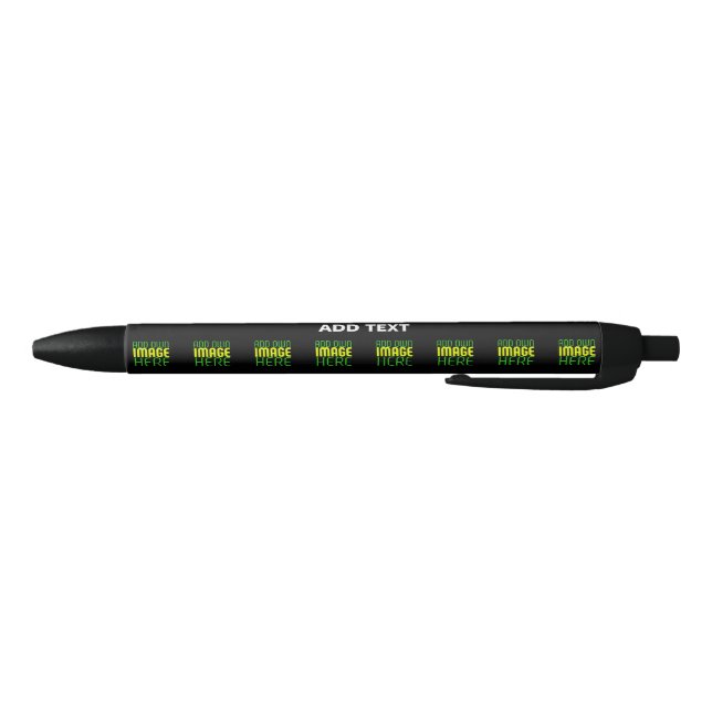 MODERN EDITABLE SIMPLE BLACK IMAGE TEXT TEMPLATE BLUE INK PEN (Bottom)
