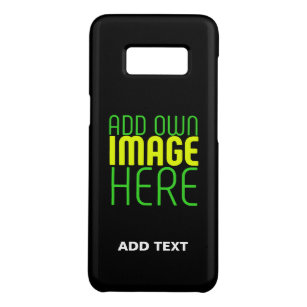 MODERN EDITABLE SIMPLE BLACK IMAGE TEXT TEMPLATE Case-Mate SAMSUNG GALAXY S8 CASE