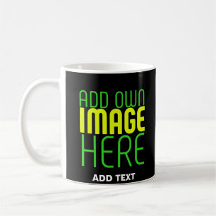 MODERN EDITABLE SIMPLE BLACK IMAGE TEXT TEMPLATE COFFEE MUG