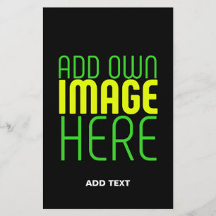 MODERN EDITABLE SIMPLE BLACK IMAGE TEXT TEMPLATE FLYER