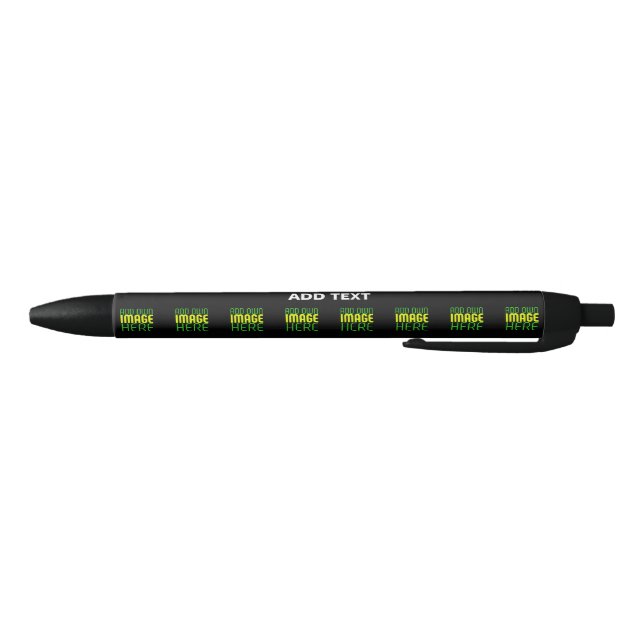 MODERN EDITABLE SIMPLE BLACK IMAGE TEXT TEMPLATE INK PEN (Bottom)