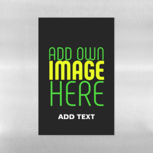 MODERN EDITABLE SIMPLE BLACK IMAGE TEXT TEMPLATE MAGNETIC DRY ERASE SHEET