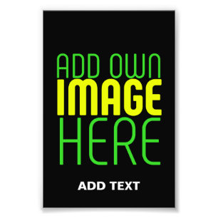 MODERN EDITABLE SIMPLE BLACK IMAGE TEXT TEMPLATE PHOTO PRINT