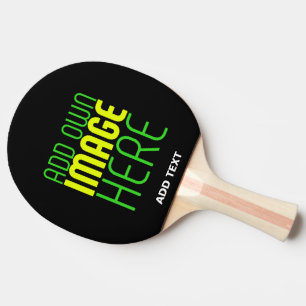 MODERN EDITABLE SIMPLE BLACK IMAGE TEXT TEMPLATE PING PONG PADDLE