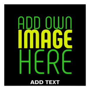 MODERN EDITABLE SIMPLE BLACK IMAGE TEXT TEMPLATE POSTER