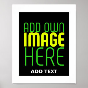 MODERN EDITABLE SIMPLE BLACK IMAGE TEXT TEMPLATE POSTER