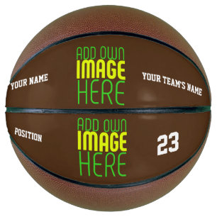 MODERN EDITABLE SIMPLE BROWN IMAGE TEXT TEMPLATE BASKETBALL