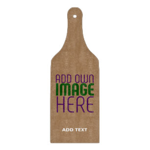 MODERN EDITABLE SIMPLE BROWN IMAGE TEXT TEMPLATE CUTTING BOARD