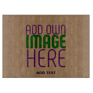 MODERN EDITABLE SIMPLE BROWN IMAGE TEXT TEMPLATE CUTTING BOARD