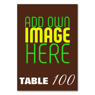 MODERN EDITABLE SIMPLE BROWN IMAGE TEXT TEMPLATE TABLE NUMBER