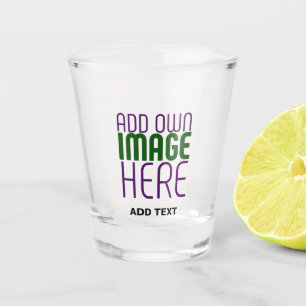 MODERN EDITABLE SIMPLE CLEAR IMAGE TEXT TEMPLATE SHOT GLASS