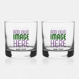 MODERN EDITABLE SIMPLE CLEAR IMAGE TEXT TEMPLATE WHISKEY GLASS