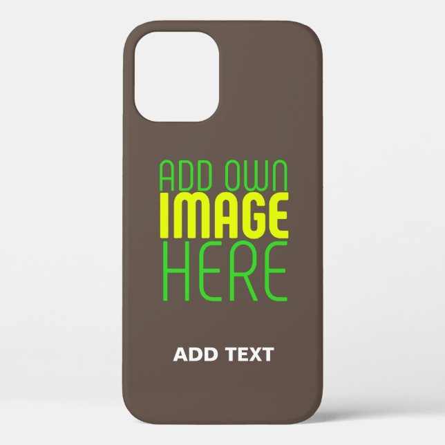 MODERN EDITABLE SIMPLE COFFEE IMAGE TEXT TEMPLATE Case-Mate iPhone CASE (Back)