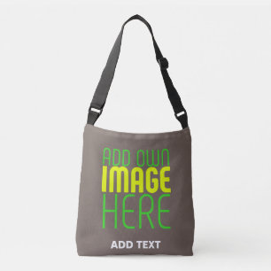 MODERN EDITABLE SIMPLE COFFEE IMAGE TEXT TEMPLATE CROSSBODY BAG