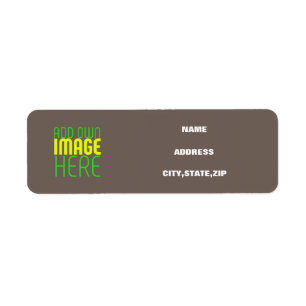 MODERN EDITABLE SIMPLE COFFEE IMAGE TEXT TEMPLATE RETURN ADDRESS LABEL