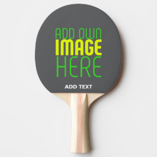 MODERN EDITABLE SIMPLE GREY IMAGE TEXT TEMPLATE PING PONG PADDLE