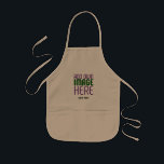 MODERN EDITABLE SIMPLE KHAKI IMAGE TEXT TEMPLATE KIDS APRON<br><div class="desc">THIS IS A DESIGN FITTING FOR CUSTOMERS.YOU CAN CHANGE, RESIZE OR ADD LOGO, PHOTO, TEXT AND COLOURS THE WAY YOU WANT.THANK YOU.</div>