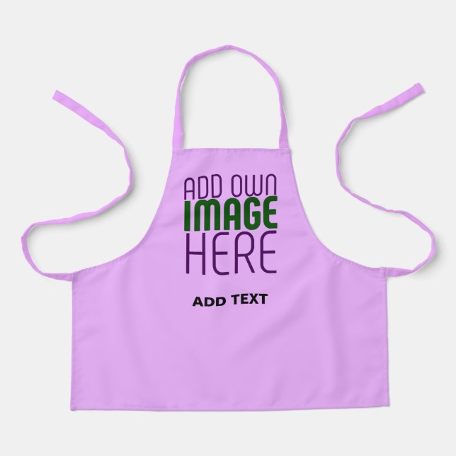 MODERN EDITABLE SIMPLE MAUVE IMAGE TEXT TEMPLATE APRON (Front)
