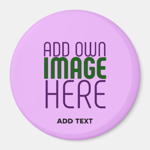 MODERN EDITABLE SIMPLE MAUVE IMAGE TEXT TEMPLATE MAGNET