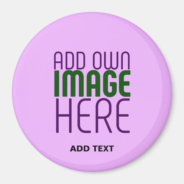 MODERN EDITABLE SIMPLE MAUVE IMAGE TEXT TEMPLATE MAGNET (Front)