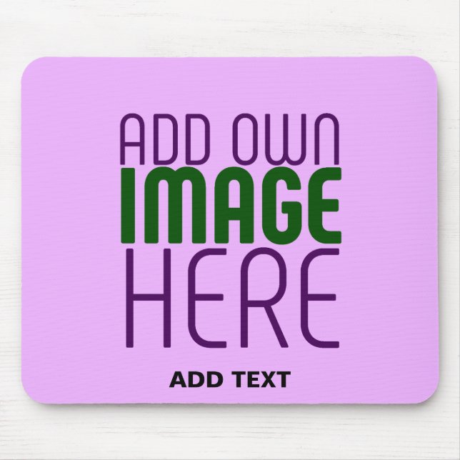 MODERN EDITABLE SIMPLE MAUVE IMAGE TEXT TEMPLATE MOUSE PAD (Front)